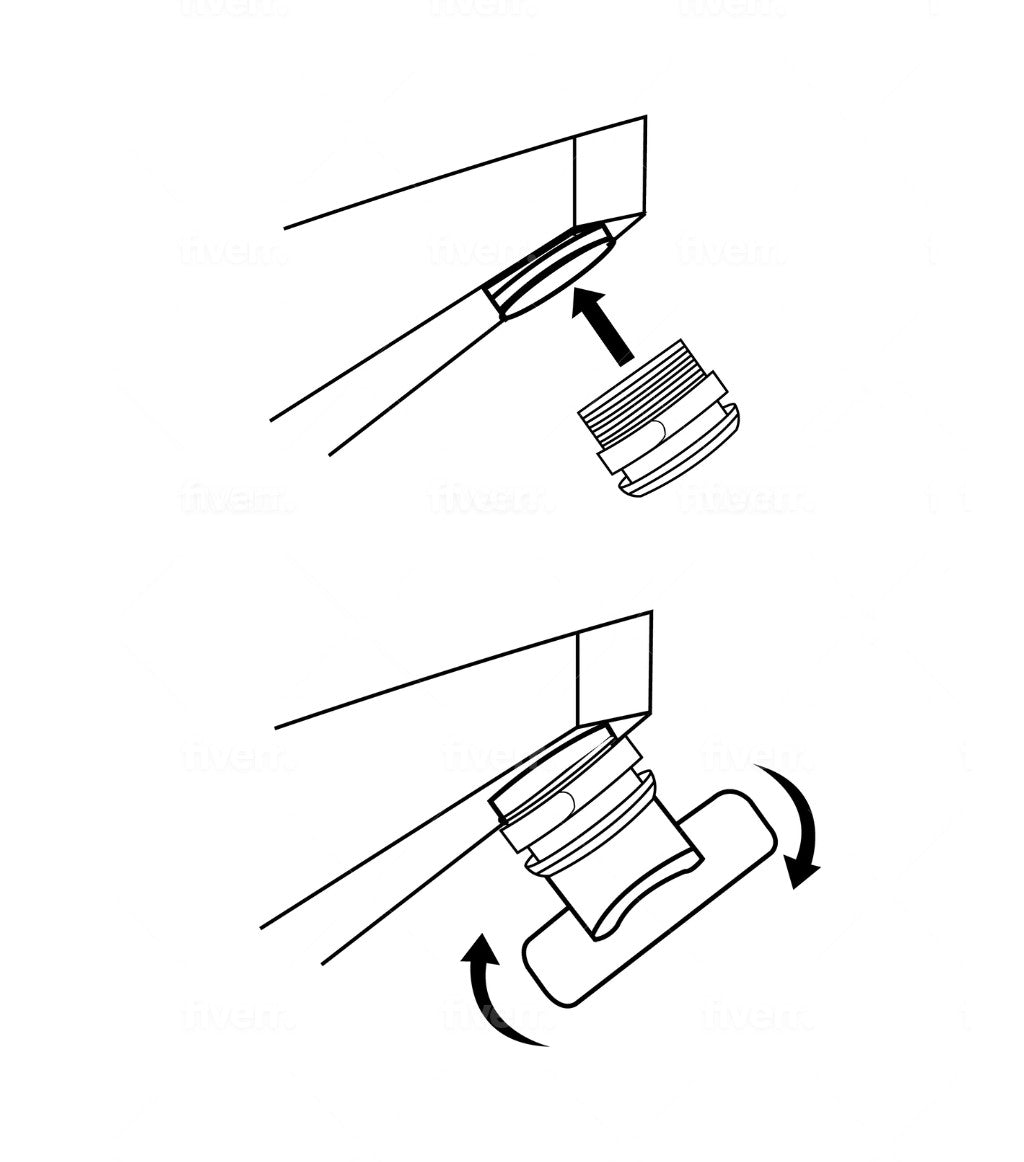 2. Vissez l'adaptateur sur votre robinet